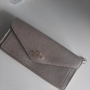 Metallic Gold Coach Wallet
